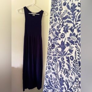 Navy maxi dress, Lark + Grey, S/M
